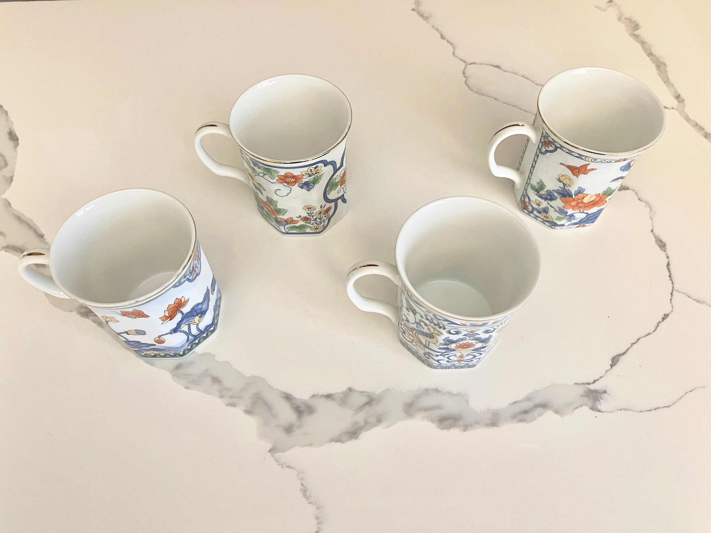 Vintage Seizan Fine China Made in Japan. Set of 4 Rare