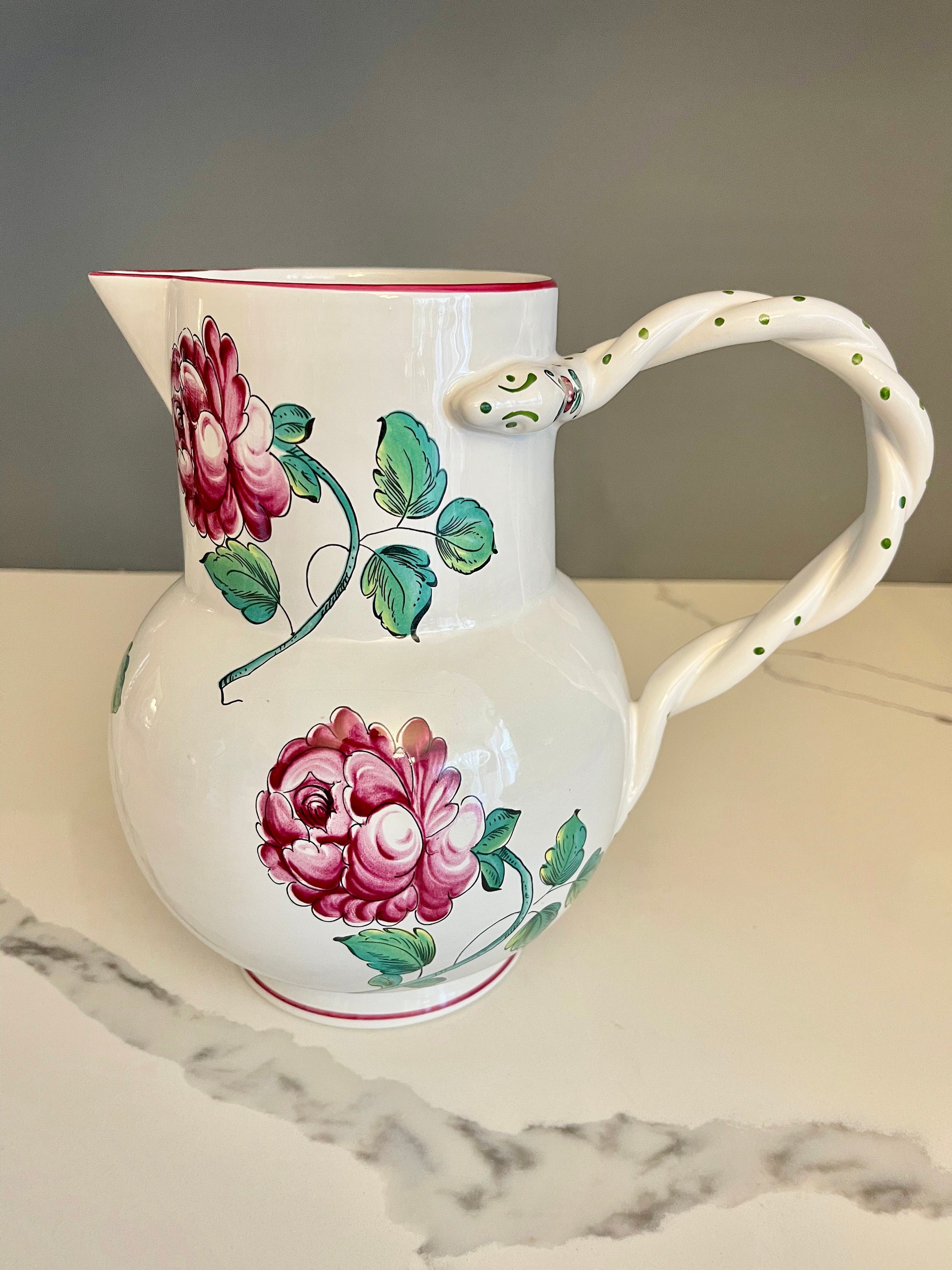 Tiffany & Company Vintage “strasbourg Flowers” Earthenware Serving