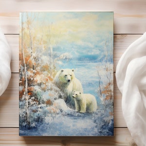 Personalized Polar Bear Journal, Custom Journal, Polar Bear Gifts,Personalized Gift, Unique Gifts for Her,Journals for Women,Journal for Her