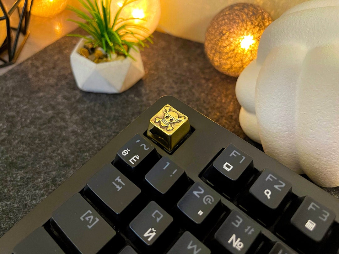 One Piece Keycap. Artisan Keycaps. Solid Brass Handmade Etsy