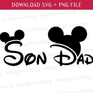 Mouse Son Svg, Mouse Dad Svg, Modo Vacay Svg, Férias em Família Svg, Viagem em Família Svg, Fazendo Memórias de Família Svg, Png para Sublimação