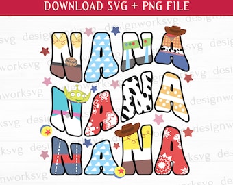 Nana Svg, Toy Friends Svg, Family Vacation Svg, Family Trip Svg, Vacay Mode Svg, Printable Files, Png For Sublimation