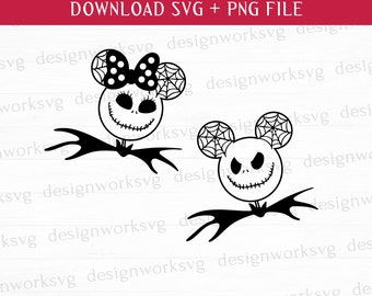 Bat Mouse Halloween Svg, Happy Halloween Svg, Trick Or Treat Svg, muis hoofd Svg, afdrukbare bestanden, Png voor sublimatie