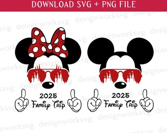 Mouse Sunglasses Svg, Miss Mouse Sunglasses Svg, Family Trip Svg, Magical Castle Svg, Vacay Mode Svg, Printable Files, Png For Sublimation