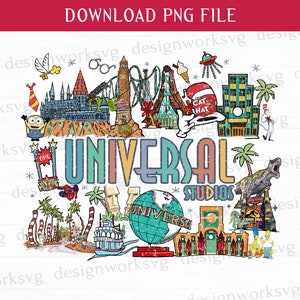 Universal Studios Family Trip Png, Family Vacation Png, Vacay Mode Png, Retro Family Trip Png, Magical Kingdom Png, Png For Sublimation
