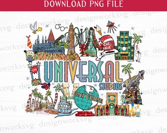 Universal Studios Family Trip Png, Family Vacation Png, Vacay Mode Png, Retro Family Trip Png, Magical Kingdom Png, Png For Sublimation