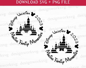 Familie vakantie Svg, familie-uitje Svg, Retro vrienden Svg, muis, hoofd Svg, afdrukbare bestanden, Png voor sublimatie