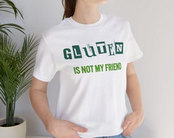 Camiseta "El gluten no es mi amigo", camiseta de concienciación sobre la celiaquía