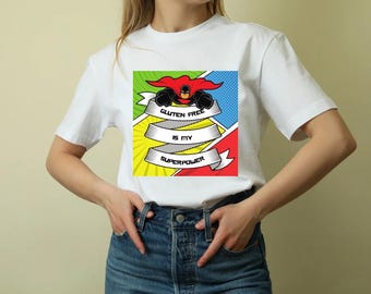 Gluten Free Superhero T-Shirt, Celiac Awareness Tee