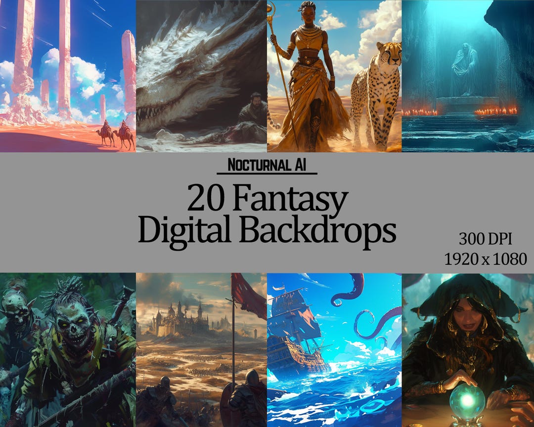 Fantasy Backdrops Simple Fantasy Backdrops Vol.2 - Etsy