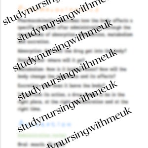 薬物動態学 看護学 改訂ノート 薬理学
