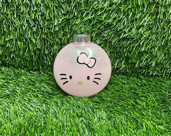 Glitter Kitty-kerstornament