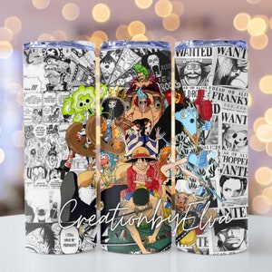 Anime Skinny Tumbler 20 oz Tumbler Stainless Steal with lid and straw.