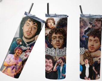 Jack harlow 20 oz Tumbler with lid and straw.