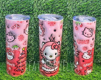 Christmas kitty Tumbler 20 oz