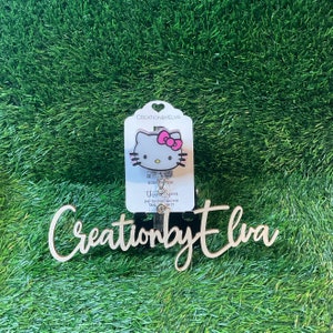 Cute Kitty Badge holder, Badge Reel