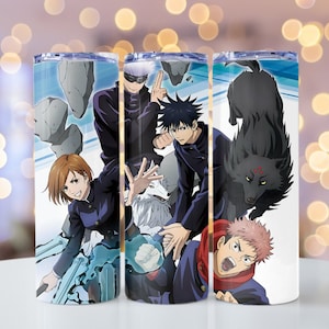 Anime Tumbler Wraps, Skinny Tumbler 20 oz Tumbler Stainless Steal with lid and straw.