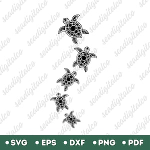 Sea Turtle Svg, Sea Turtle Svg Files for Cricut, Sea Turtles Clipart, Summer Beach Svg, Sea Turtle Family, Summer Shirt Svg, Vector Graphics