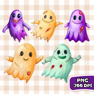 Trendy Cute Ghost PNG Bundle | Halloween Pastel Ghost Png & Mug Sublimation | Sarcastic Halloween l Kids Halloween Shirt