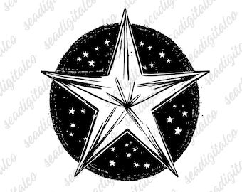 Star SVG Files, Star Silhouette, Star Vector SVG, Star Design, Star Clip Art, Svg Files for Cricut, Silhouette Studio, Digital Download, EPS