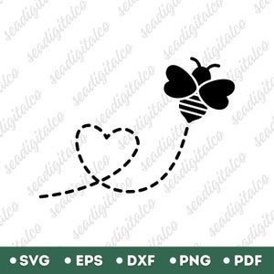 Bee Svg, Honey Bee Svg, Bumble Bee Svg, Bee Silhouette PNG, Bee Clipart, Cute Bee Svg, Flying Bee Vector, Laser Vector, Cricut Svg, DXF PNG