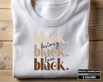 Black History SVG PNG | Black History Month Png | African American Sublimation Designs | Juneteenth Shirt Svg Files for Cricut