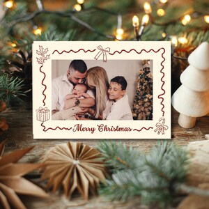 de Carte de vœux de Noël | postale | Idée cadeau de Noël | de Curly Ideas