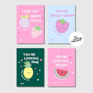 4 Valentine&#39;s Day Cards | Valentines Day Kids | Friends Valentines | by Curly Ideas