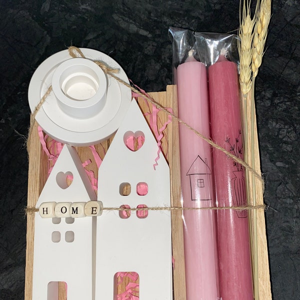 Lichthäuser gift set with candles.