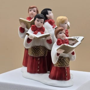 Department 56, Choir Boys All-in-a-Row, Heritage Village Accessory, Dept 56, Retired Department 56, Vintage Collectible