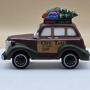 Department 56, City Taxi, Heritage Village Accessory, Dept 56, Retired Department 56, Vintage Collectible