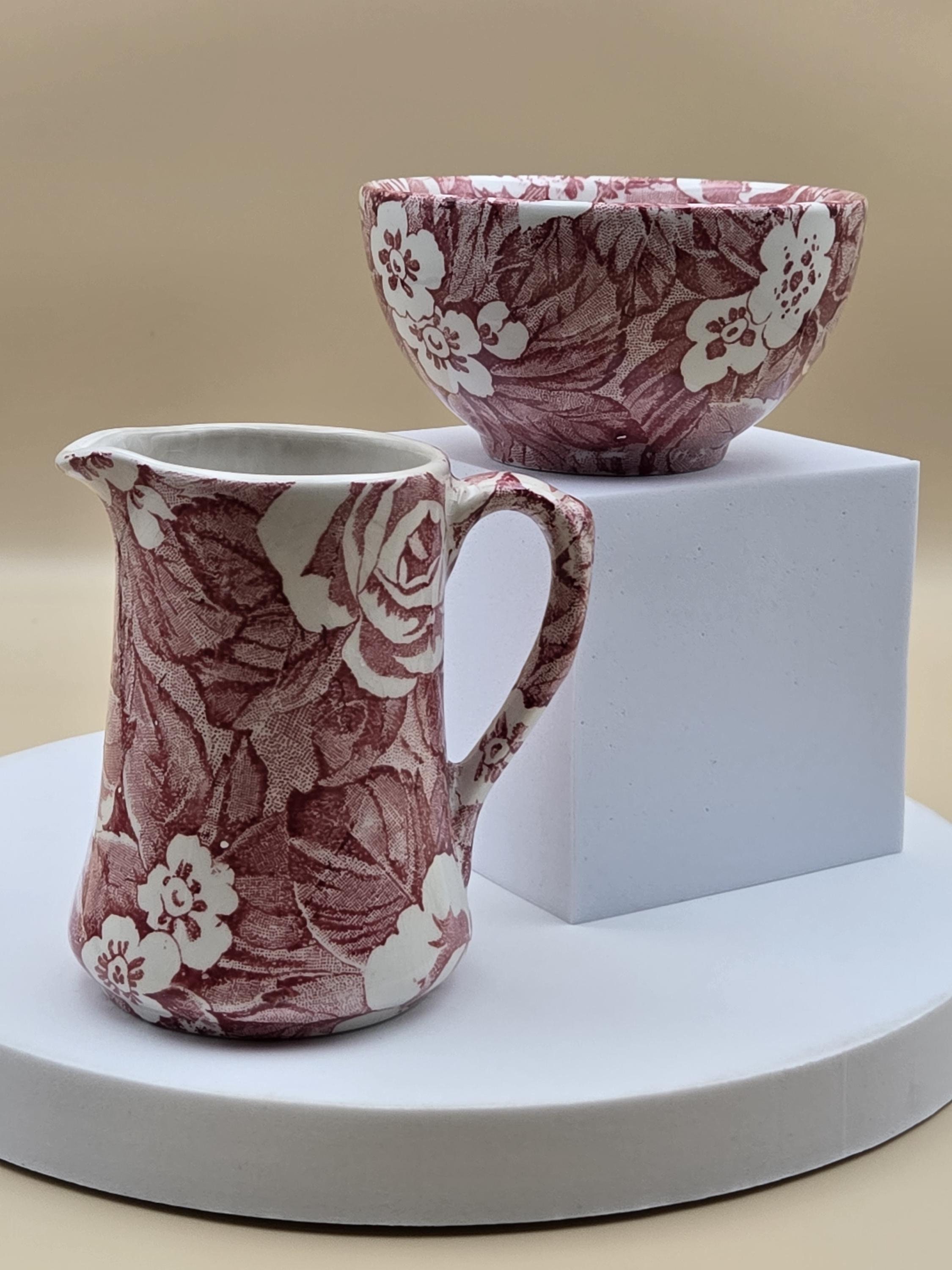 burleigh pink victorian chintz 大鉢ENGLAND - メルカリ
