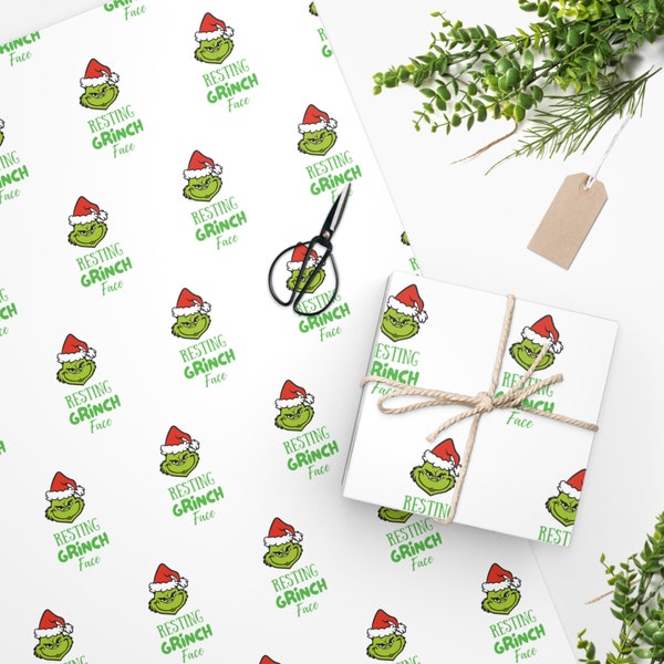 Grinch Wrapping Paper Roll - Etsy