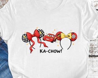 Lightining Mcqueen Magical Coquet Bow Disney Cars Shirt