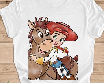 Retro Toy Story Disney Family Trip Shirt: Jessie and Bullseye