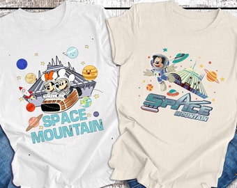 Vintage Space Mountain Shirt: Magic Kingdom Mickey Mouse Tee