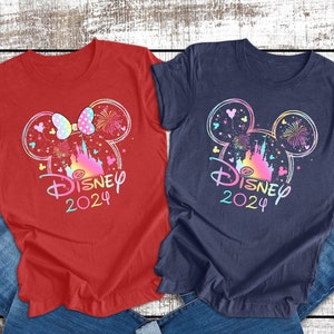 Disney Watercolor Castle T-Shirt, Mickey & Friends Shirt, Disney Castle, Disney Trip Shirt, Disney Family Shirt, Family Vacation Shirt