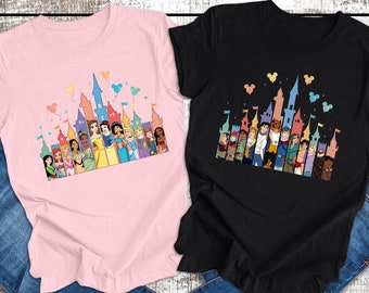 Disney Prince and Princess Castle Shirt, Disney Vacation Tee, Disney Castle, Princess Gift, Disney Girl Trip, Princess Shirt, Prince Castle