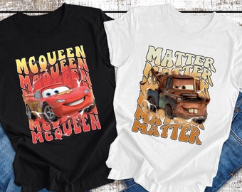 Disney Lightning Mcqueen Cars Shirt, Disney Cars Shirts, Family Matching Tee, Lightning Mcqueen Tank Top, Disney Boy Shirt, Matter Cars Tee