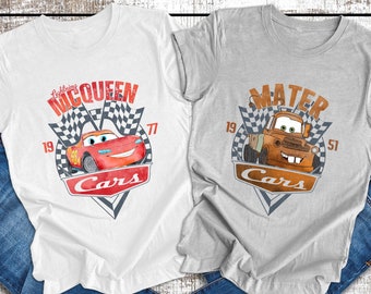 Lightning McQueen, Tow Mater, Matching Family Cars Shirt, Disney Cars Shirt, Group Disney Shirts, Cars Birthday, Disney World Shirts