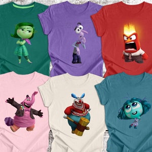 Custom Inside Out Character Tee, Inside Out 2 Teacher Shirt, Inside Out Birthday Shirt, Family Matching Group Tees, Inside Out classroom Tee