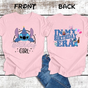 Stitch Birthday Shirt, Personalized Birthday Shirt, Custom Stitch Birthday Shirt, Stitch Birthday Girl Shirt, Stitch Birthday Family Shirts
