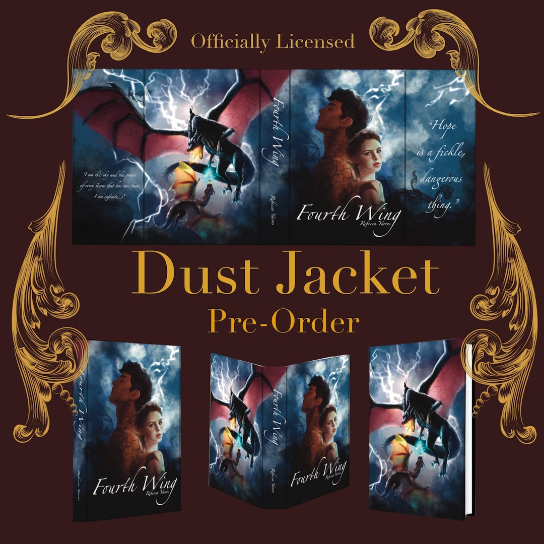 Fourth Wing Dust Jacket Etsy Australia