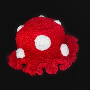 Mario Mushroom Crochet Hat