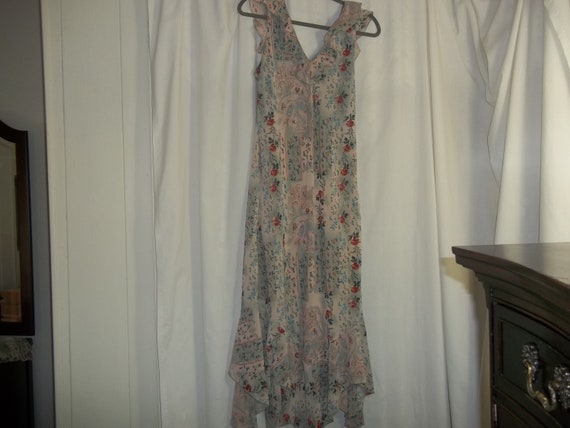 Elegance in Sage: Mint Julep Floral Summer Dress … - image 5
