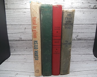 Vintage Hardcover Book Bundle | The Trail of the Lonesome Pine & More Classics 1908–1962 - FREE Gift Included!
