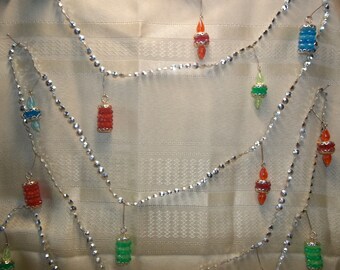 Rare Christmas String of Bling and Beads - Strand Decorations - Garland for Tree - FREE Gift Included!!