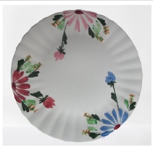 1940s Mardi Gras Dinner Plate Blue Ridge Southern Pottery Colonial No Trim Discontinued 10in - FREE Gift Included!!