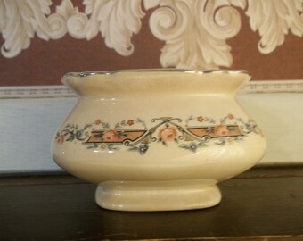 Vintage LIDO Square Sugar Bowl W. S. George Replacement (White Pattern, No Lid)