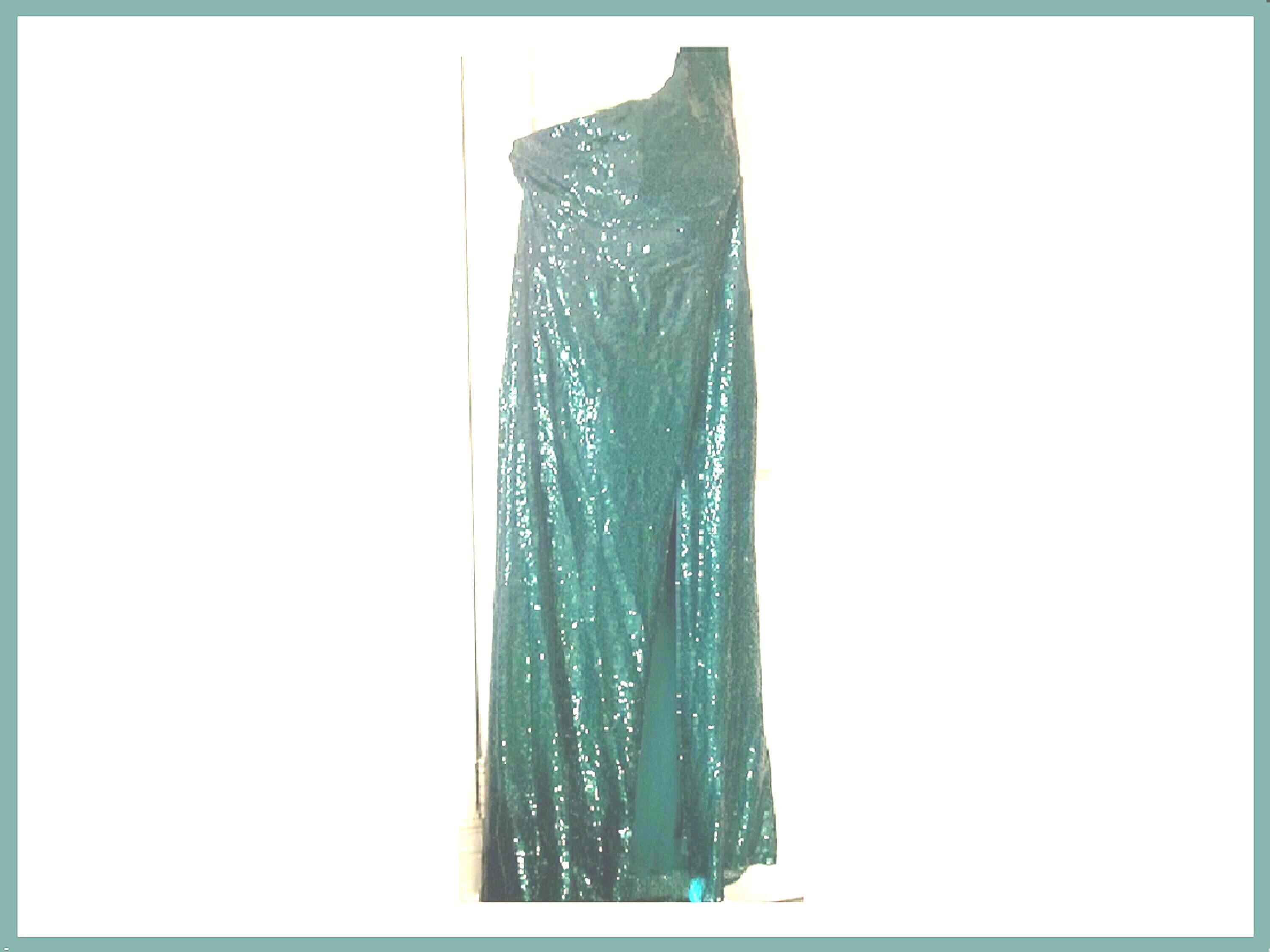 Emerald Green One Shoulder Dress - Etsy